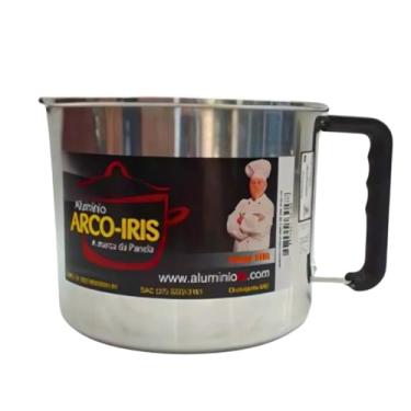 Imagem de CANECAO C/ORLA CABO BAQ. ESPECIAL Nº22 - LEITEIRA EM ALUMINIO COM CABO DE BAQUELITE - FERVEDOR EM ALUMINIO