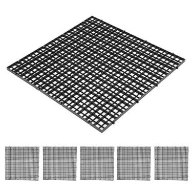 Imagem de Divisor de Tanques de Peixes, Rede de Peixes para Tanque de Peixes Com Design de Malha de Filtro 6pcs Placa de Grade de Isolamento Inferior de Aquário, Divisores de Grade de Isolamento do Tanque de