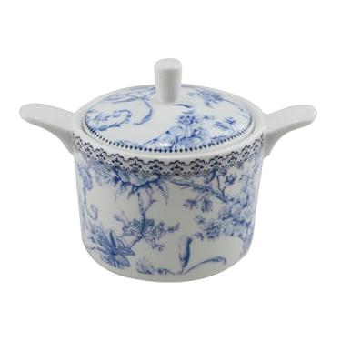 Imagem de Açucareiro Hortênsia em new bone china 280ml azul
