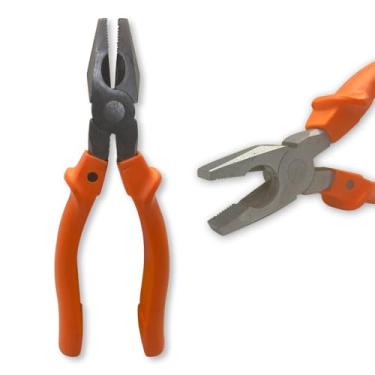 Imagem de Alicate Universal 8 Polegadas, Aço Carbono com Cabo PVC, 21cm x 7cm, 380g