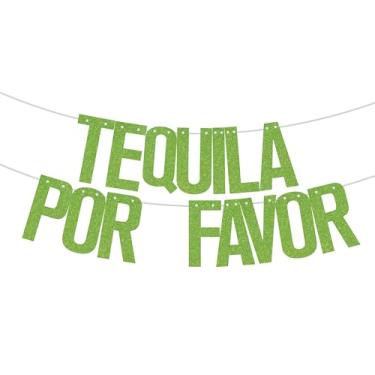 Imagem de Tequila Por Favor Banner, Tequila Bar Bachelorette Party Decorations, Final Fiesta Birthday Bachelorette Party Decorações Verde