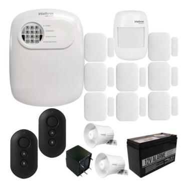 Imagem de Kit Alarme Intelbras Anm 24 App 8 Sensor S/ Fio Magnét 1 Ivp