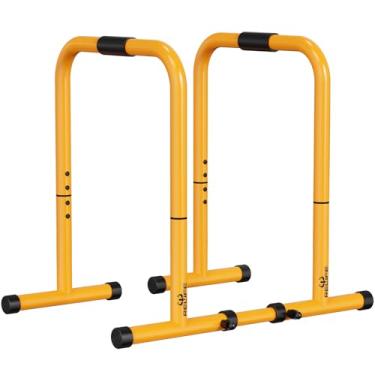 Imagem de RELIFE REBUILD YOUR LIFE Dip Station Suporte de mergulho funcional e resistente para exercícios físicos, barra de mergulho, estabilizador de parallette, suporte push-up