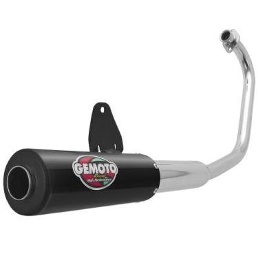 Imagem de Escapamento Escape Gemoto Racing Strada / Aero 1988 - 2002 Cromado Pon