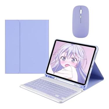 Imagem de Capa Com Teclado Bluetooth e Mouse Para iPad 9ª 8ª 7ª Geração