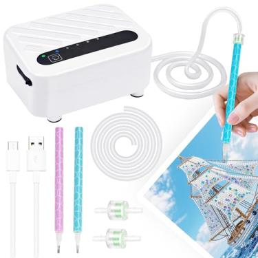 Imagem de Mlife Caneta de pintura de arte de diamante elétrica, caneta de diamante recarregável com bomba de vácuo para pintura de diamante - 3 modos de sucção ajustável, kits de ferramentas de caneta a vácuo