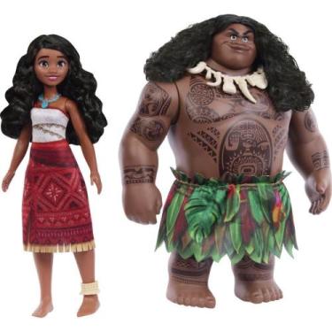 Imagem de Boneca Disney Moana e Maui Viajantes 2-PACK - Mattel