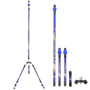 Imagem de limaity Conjunto de barras de equilíbrio Archery Kit de estabilizador de arco de fibra de carbono, hastes de 5/12/76.2 cm com bola de borracha e contrapesos adequados para treinamento de competição de