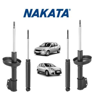 Imagem de 4 Amortecedor Nakata Dianteiro + Traseiro Renault Sandero 2007 A 2014