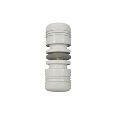 Imagem de Puxador Estriado Branco Para Box De Banheiro Em Alumínio - Tec Vidro