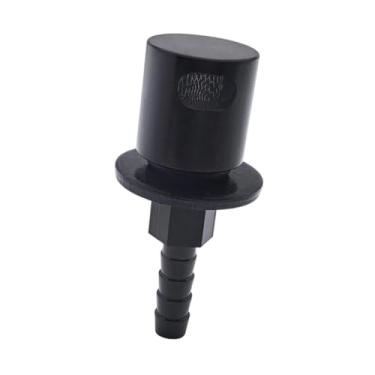 Imagem de Generic Válvula de ventilação de montagem remota 5/16 mangueira espiga alumínio peça de reposição de alto desempenho para veículo substituição tanque de, Preto