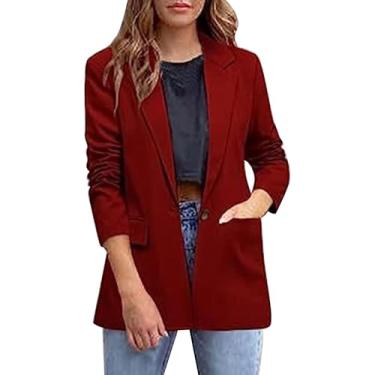 Imagem de Casaco Feminino Moda Casual Outono E Inverno Casaco De Manga Comprida Tamanho Grande Outono Inverno Leve Top Chic Mulheres