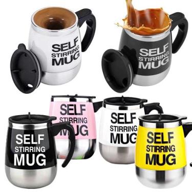 Imagem de Copo eletrico mixer automatico caneca liquidificadora em inox 400ml mi