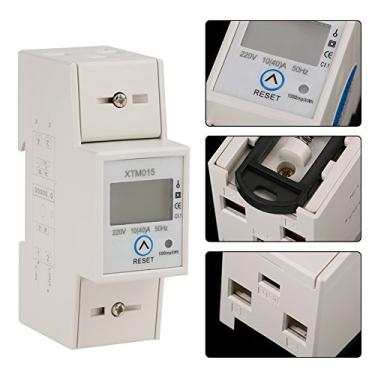 Imagem de Digital 1 Fase 2 Fio 2p Din Rail Electric Medro Electronic Medidor 220V 10 (40) Uma Função Principal para Monitoramento de Consumo de Energia