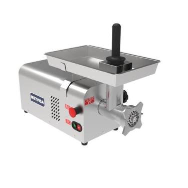 Imagem de Moedor De Carnes Metvisa Boca 10 em Inox Motor 0,75CV Gabinete em Inox