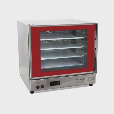 Imagem de Forno Elétrico de Convecção fetp Vermelho 4 Assadeiras Modelo Turbo Professional Digital Titã