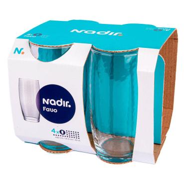 Imagem de Conjunto 4 Copos Long Drink 430ml Favo Nadir