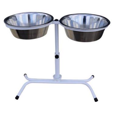 Imagem de Comedouro Pet Duplo Tigela Inox 2.300Ml - Fercar