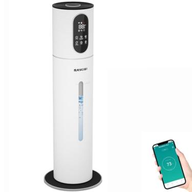 Imagem de Umidificador, umidificador inteligente SAYDSI de 8 litros para quarto, umidificador de névoa fria com aplicativo inteligente, temporizador, modo de sono silencioso e tanque de água para casa