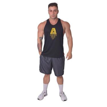 Imagem de Regata PV Masculina Insanity Never Give Up, P, Preto