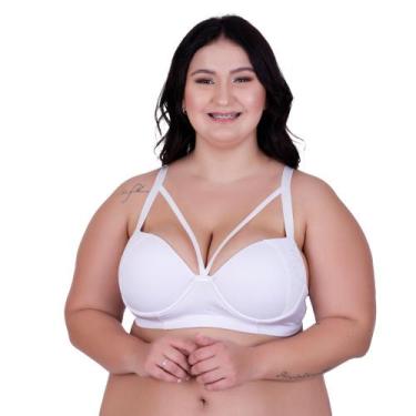 Imagem de Sutiã Plus Size com Tirinhas Bojão Detalhe em Renda Strappy - NAKA MOD