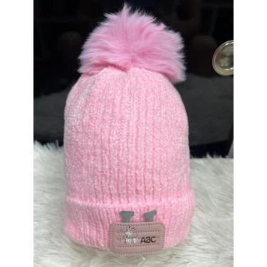 Imagem de Touca Gorro Infantil de Frio inverno Forrada Pompom menino menina(6mes