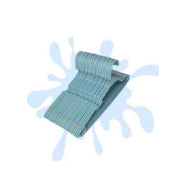 Imagem de Kit 10 unidades cabides infantis azul para bebê. - JF.INDUSTRIA 