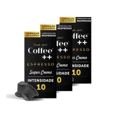 Imagem de Kit com 30 Cápsulas Para Nespresso Coffee Mais Intenso Super Crema - C