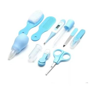 Imagem de Kit 10 Peças Higiene Cuidados E Saúde Bebê Termômetro Recém Nascido 01