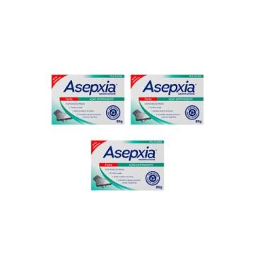 Imagem de Kit com 3 Asepxia Sabonete Forte 80g