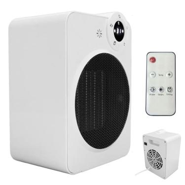 Imagem de Aquecedor Eletrico Portatil Display Digital Angulo 70 Graus Temperatura Ajustavel Controle Ar Quente Potente Quarto Sala