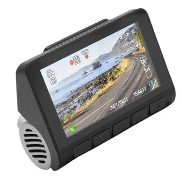 Imagem de Zopsc 4K UHD Front e 1080p Traseiro Traseiro Com Wi-Fi de 5 GHz, para Sensor IMX415, Sensor G, Modo de Estacionamento de 24 Horas, Tela de 2 Polegadas, Câmera Traseira Flip para