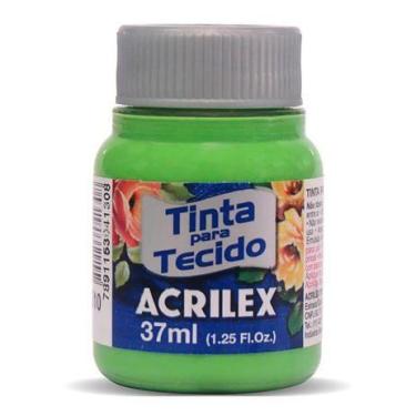 Imagem de Tinta de Tecido Acrilex 37 ml Verde Folha Ref. 510