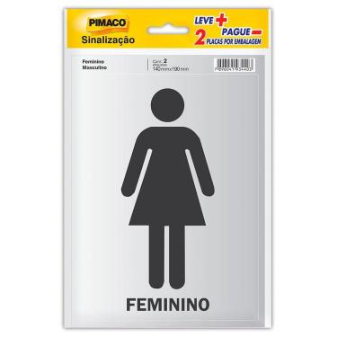 Imagem de Etiqueta Feminino/Masculino Pimaco