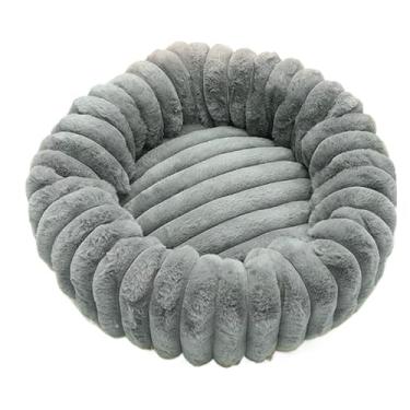 Imagem de Rrlihjgu Cama Donut Para Gato - Esteira Acolchoada Quente Para Felinos | Almofada Antiderrapante Para Animais Para Apartamento Viagem Casa Quarto Escritorio Varanda