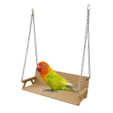 Imagem de Brinquedo de balanço para pássaros, gaiola de papagaio, rede de balanço, suportes de exercícios de rede de pássaros, brinquedos de gaiola para periquito, calopsita, conure, periquito, periquito