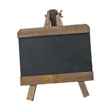 Imagem de oshhni Placa de lousa de mesa, quadro negro, quadro de menu decorativo rústico, negro de madeira para casamento em restaurante de cozinha