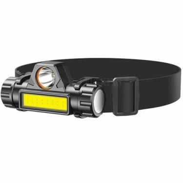 Imagem de Lanterna de Cabeça LED Super Potente Recarregável USB, Bateria de Longa Duração – Para Mecânicos, Pesca em Alto-Mar, Obras, Trilha, Escalada, Camping, Corrida Noturna, Ciclismo e Uso Profissional