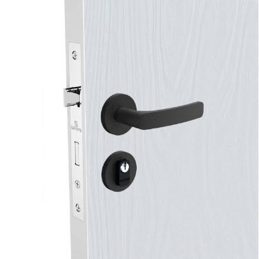 Imagem de Fechadura Soprano Externa Pali Roseta Redonda 40Mm Preta