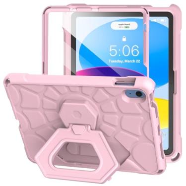 Imagem de VICVOL Capa para iPad 11ª geração (A16 11 polegadas 2025)/iPad 10ª geração (10,9 polegadas 2022) - Capa infantil leve de EVA durável à prova de choque com protetor de tela e alça de mão/suporte de