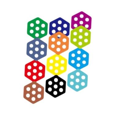 Imagem de KiBcsLic 12 peças de mantas para prancha de surfe hexagonais, mantas para deck, manta antiderrapante para deck, manta para surfe para longboard