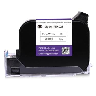 Imagem de PEKOKO Cartucho de tinta branca à prova d'água de secagem rápida para impressora a jato de tinta portátil pequena e inteligente com codificação portátil LB100 de 12,7 mm