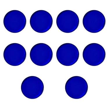 Imagem de menolana 10x Ponteiras de taco de sinuca, acessórios de bilhar, almofadas de virola portáteis de 1,1 cm para prática de clube, bar, lazer ao ar livre, Azul