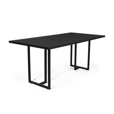 Imagem de Mesa de Jantar Retangular Industrial 6 Lugares 180x90cm Atos - Straub Web