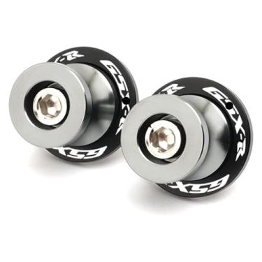 Imagem de BYYINGSUS Carretéis deslizantes parafusos de suporte C-N-C M8 acessórios de motocicleta braço oscilante 1 par de parafusos compatíveis com GSXR 125/150/600/750/1000 GSX-R (titânio)