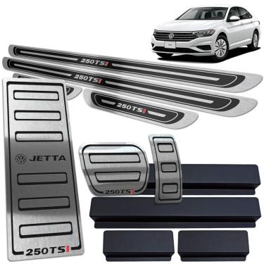 Imagem de Descanso Pedaleira Soleira Jetta 250 Tsi 2018 19 20 Preto AR
