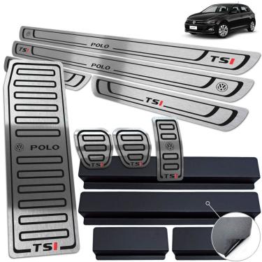 Imagem de Soleira Descanso Pedaleira Manual Polo Tsi 18 19 20 Preto BR