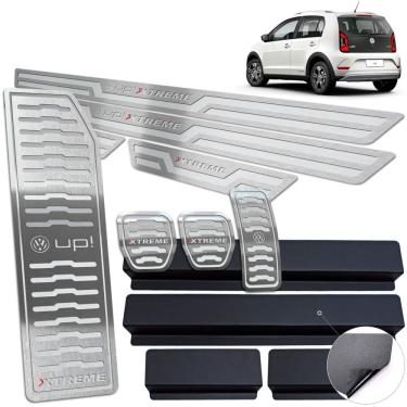 Imagem de Up Xtreme Descanso + Pedaleira + Soleiras Prata Alto Relevo