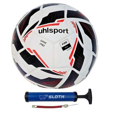 Imagem de Bola Futebol de Campo Uhlsport Game Pro Brasileirão + Bomba, Branco, P