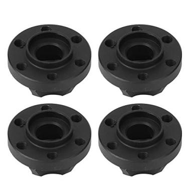 Imagem de Domary Cubos Hexadecentais de Roda de Carro RC 4pcs, Feitos de Metal de Alta Qualidade, Fáceis de Instalar, Cor Preta, Ajuste para SCX10, D90 1/10rc, Com Material de Liga de (11mm)